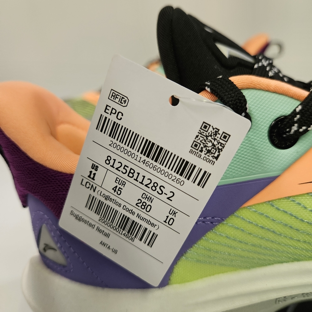 ANTA Kyrie Irving Kai 1 Speed Who Got Next Purple 8125B1128S-2 Men's Size 11 - Picture 7 of 8